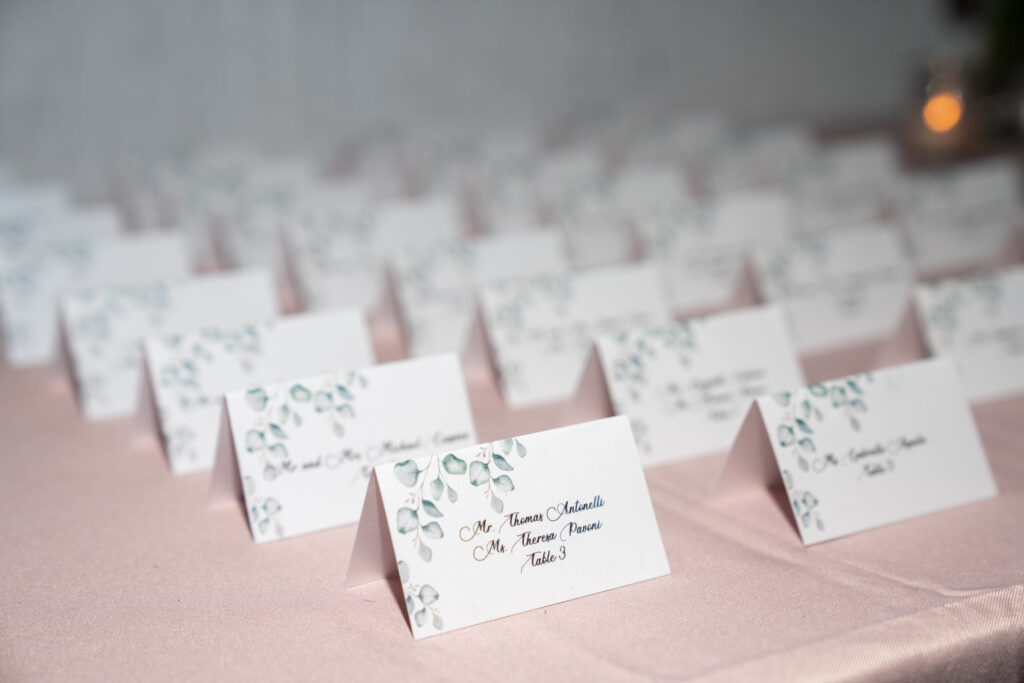 Name Cards for the Guests
