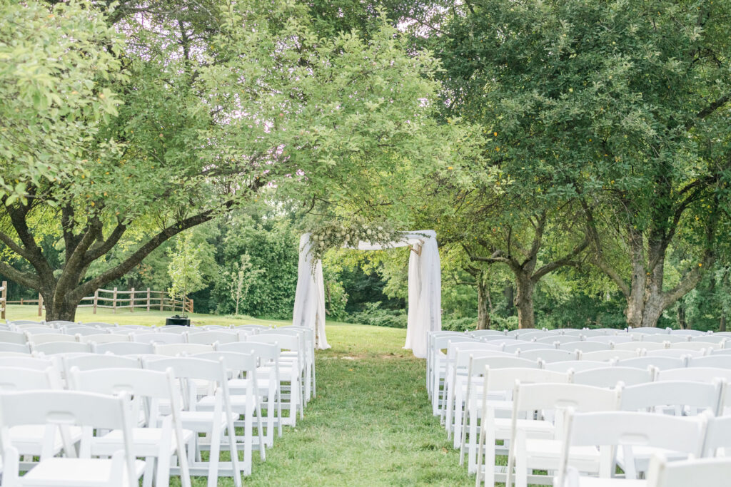 Chuppah in the orchard
